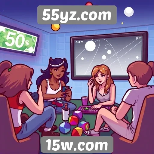 Recursos de interação e comunidade no 55yz.com