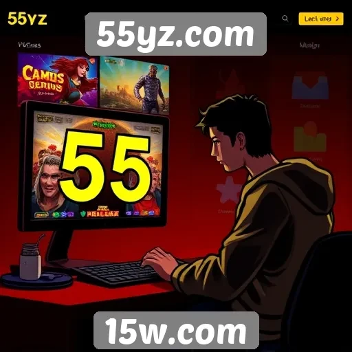 Experiência do usuário no site 55yz.com